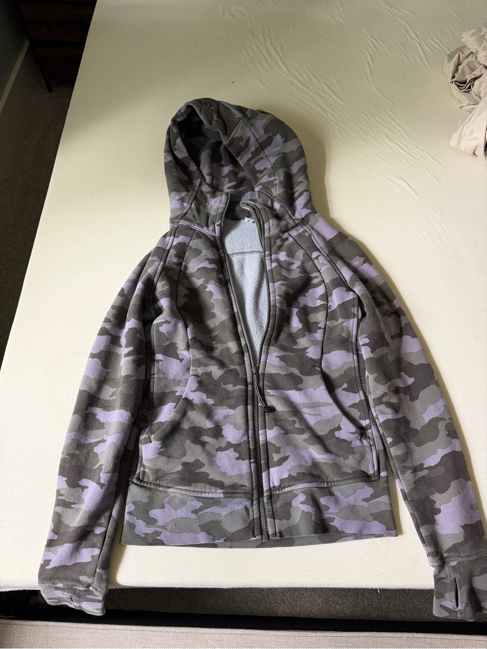 lululemon athletica Lavender & Gray Camo Full-Zip Hoodie